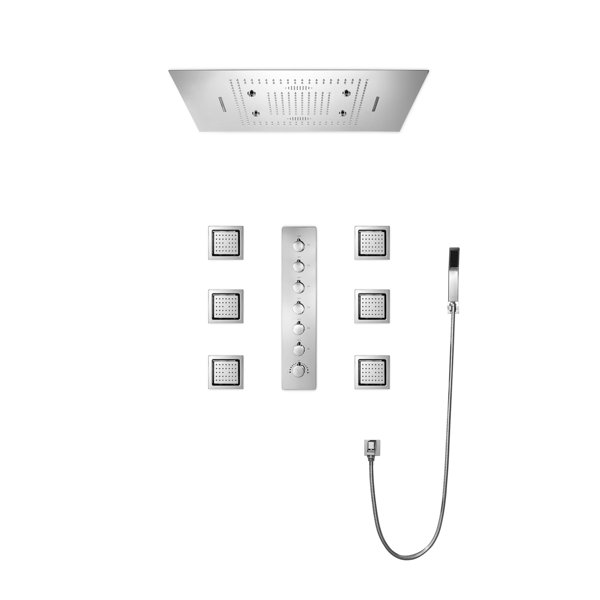 Wonderland America Thermostatic Complete Shower System with Rough in